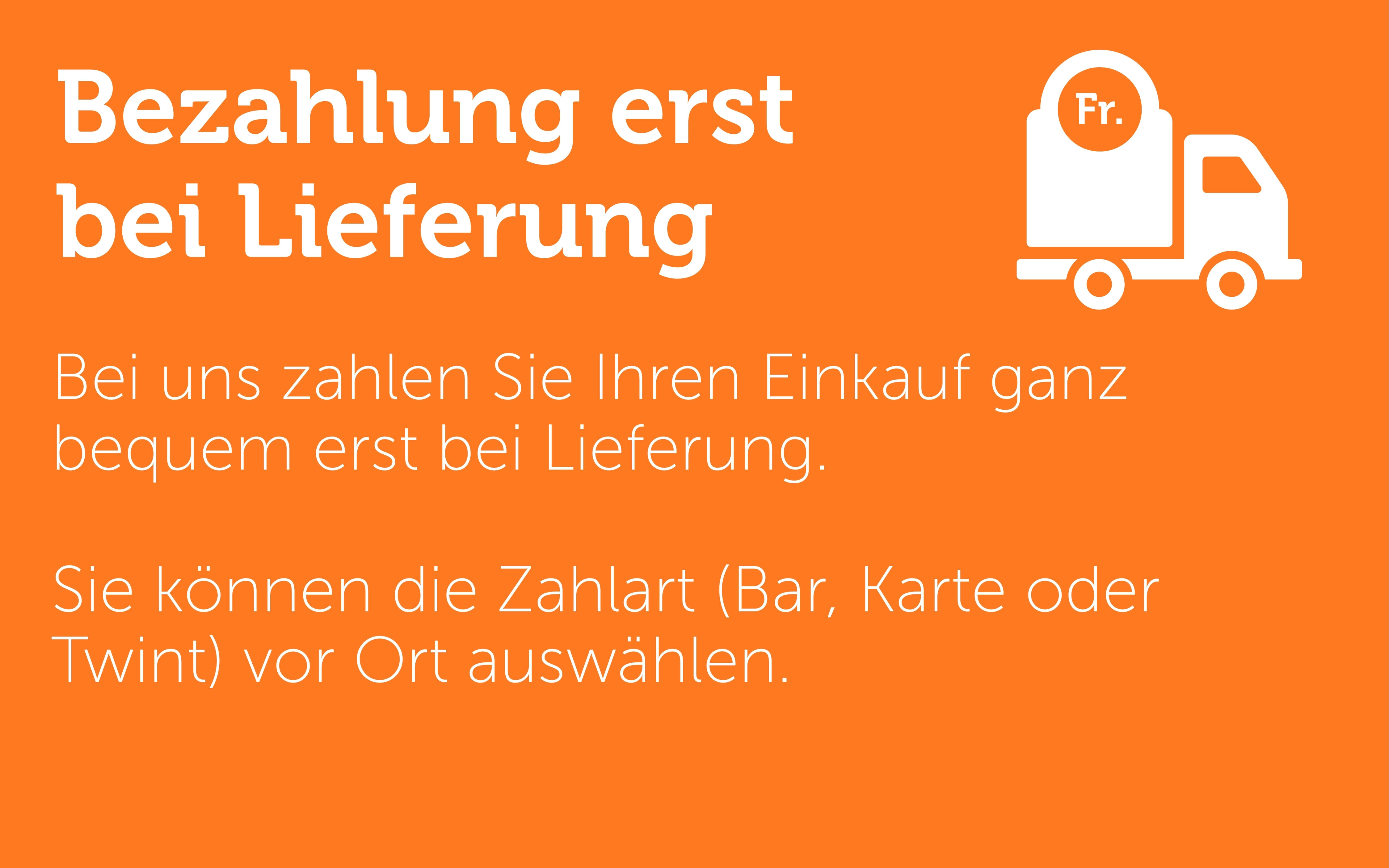Bezahlung erst bei Lieferung